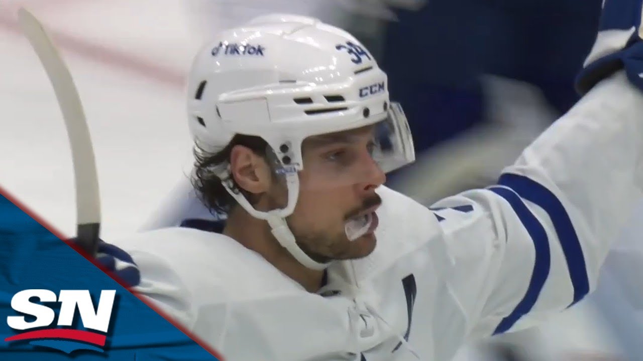 Auston Matthews Rips Snapshot To Beat Andrei Vasilevskiy Glove Side