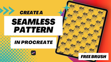 How to create a Seamless Pattern with Procreate - Christmas Gnome Procreate Stamp (FREE Stamp)