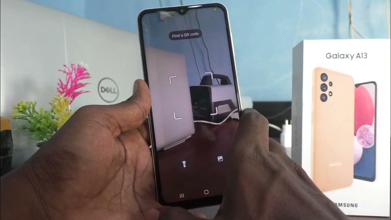 How to use QR code scanner in Samsung Galaxy A13 YouTube