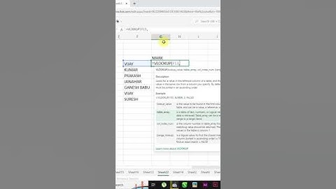 How to use VLOOKUP  Function in Excel: Step-by-Step Tutorial for Beginners in Tamil