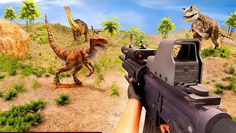 Dino Hunter 3D - Dinosaur Safari Hunter Survival Game - Android Gameplay - Part #2
