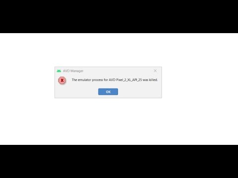The Emulator process for AVD was killed Android Studio : 4 solutions - YouTube The Emulator Process For Avd Was Killed Android Studio : 4 Solutions - Youtube