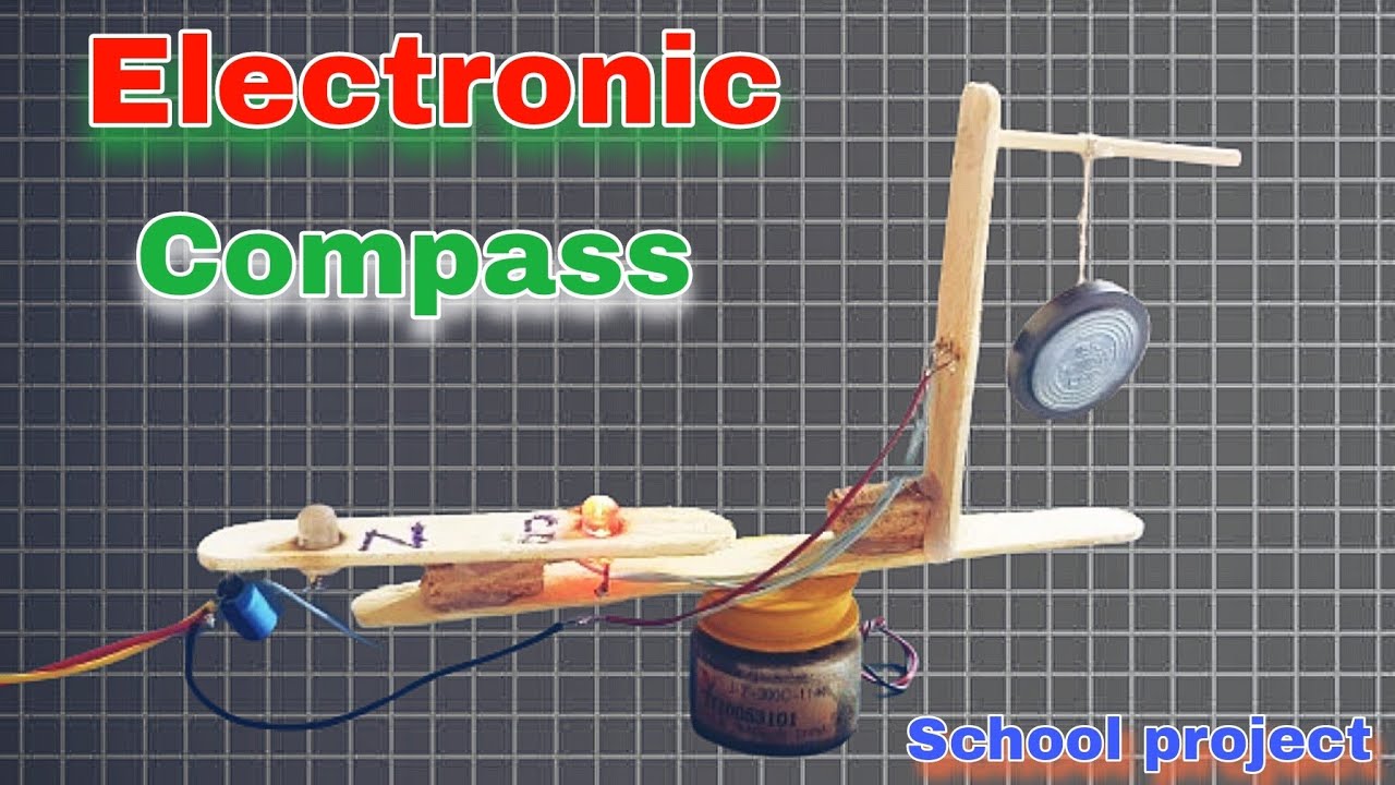Compass Device Simple DIY Electronic Compass with Hall Sensor and LEDs - YouTube