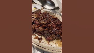 Dry aged t bone steak