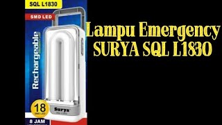 Dimensi: 20 x 9 x 24 (cm) Lampu Emergency CMOS ini menggunakan 88 buah lampu LED sebagai penerangan.. 