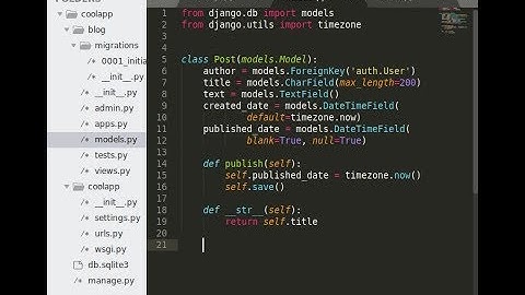 Django 1.11.6 Blog App Part1