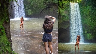 Natural Light Waterfall Photoshoot in Bali, Behind The Scenes