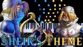 Video thumbnail of "The Legend of Zelda: Ocarina of Time - Sheik's Theme - Piano|Synthesia"