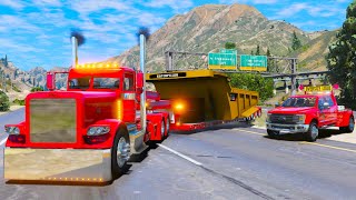 Hauling WIDEST Oversize Load in GTA 5!