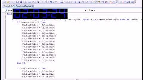 VB.NET - Digital LCD Desktop Clock Application - Introduction & Code