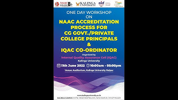One-Day Workshop on the NAAC Accreditation process.