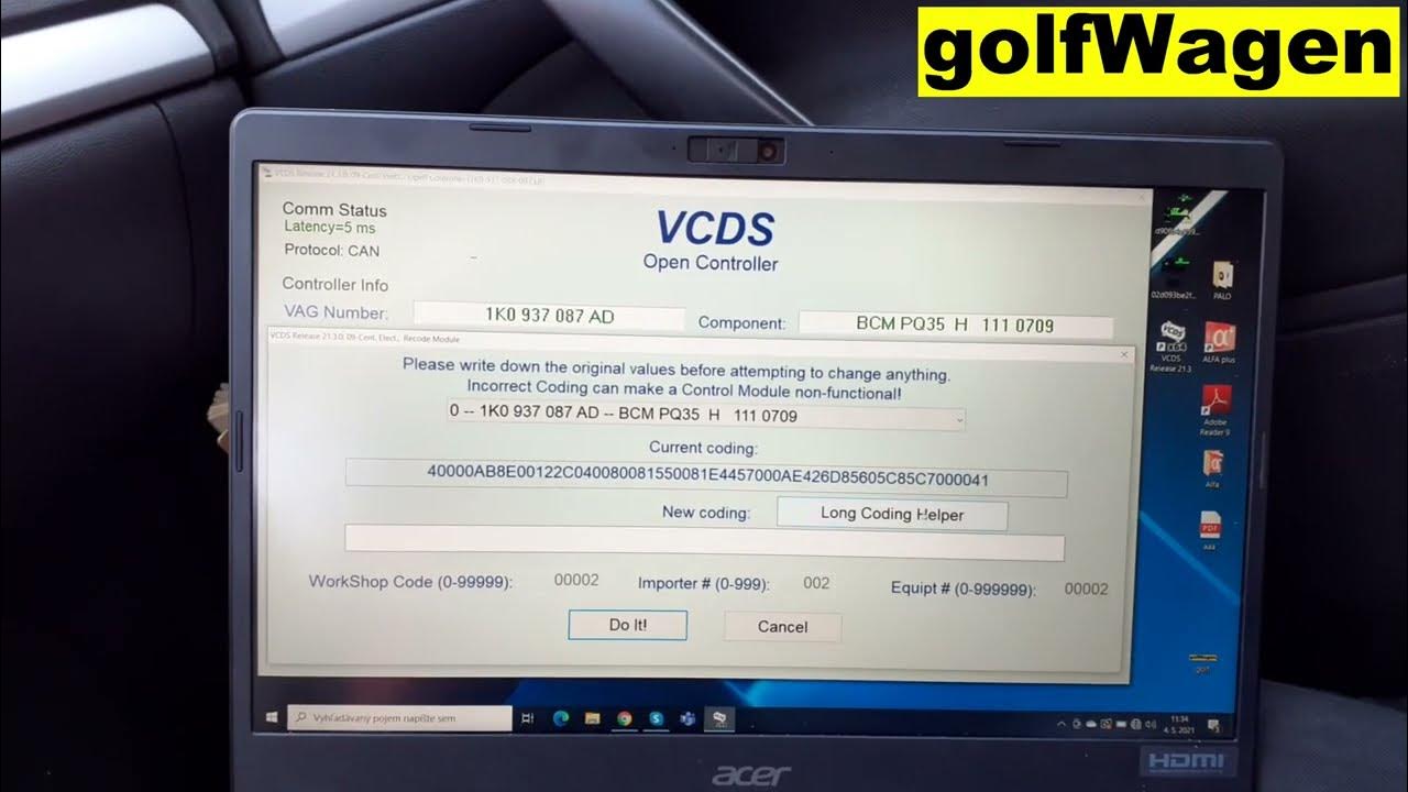 VW Passat B7 emergency brake lights coding YouTube