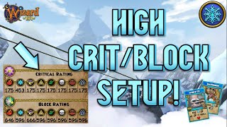 Wizard101 Max Ice Pvp 140 High Critblock Setup
