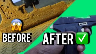 Rusty Gun Restoration | Unbelievable Before & After Transformation!”#GunRestoration  #BeforeAfter