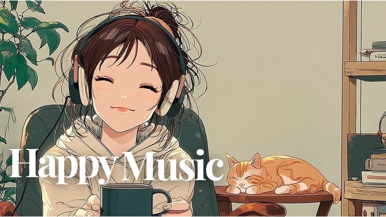 洋楽  にこにこ集中できる、眠い猫とおうちプレイリスト｜ Studying Work Shop Cafe Chill