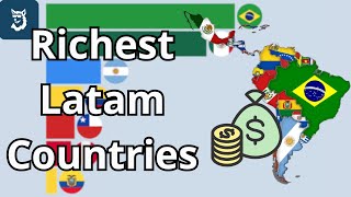 Richest Latinoamerican Countries 1960 - 2025