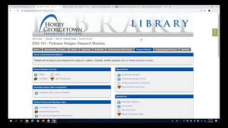 ENG 101 - HGTC Library Workshop (General / 2021)