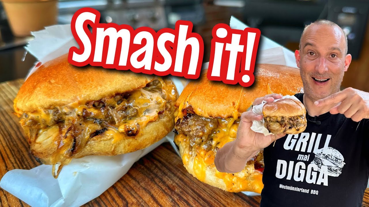 Ich teste Deutschland’s besten Burger und zeige euch das REZEPT! - Goldies Smashburger 🍔
