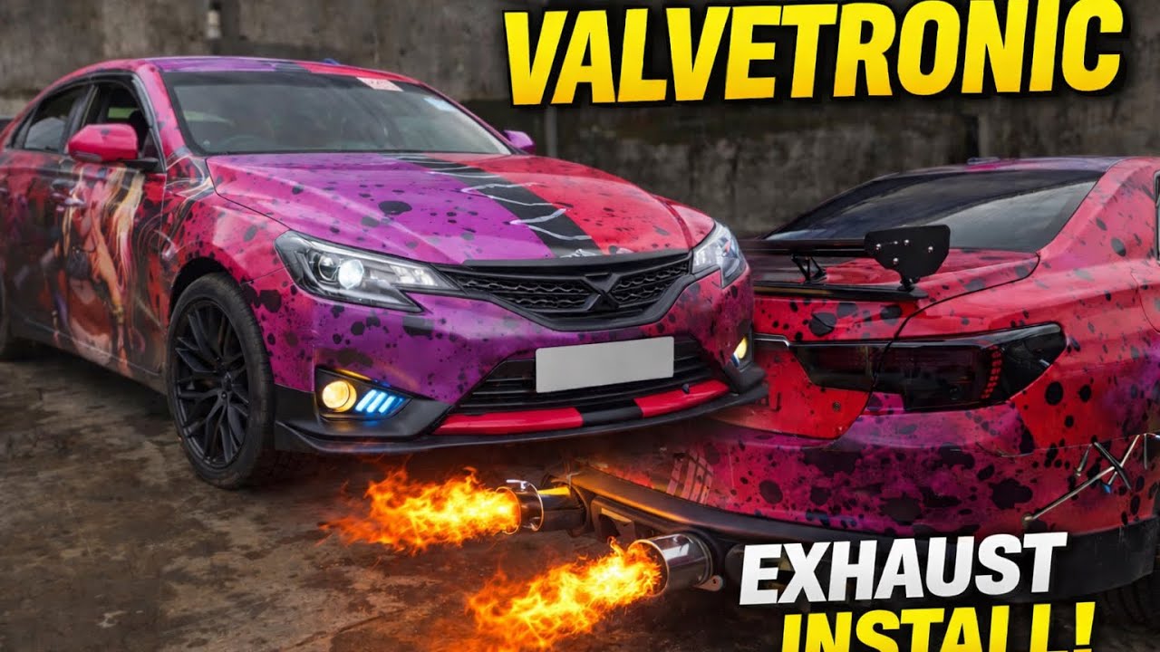 VALVETRONIC EXHAUST INSTALL ON A TUNED TOYOTA MARK-X 