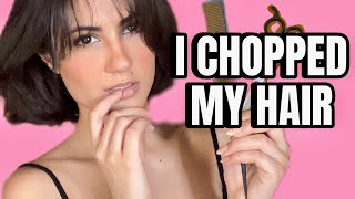 I cut my hair by myself and bangs too 💇🏻‍♀️