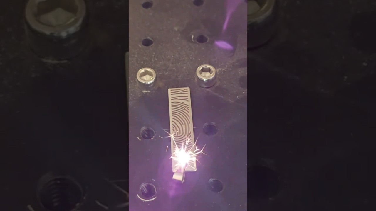 Marking Stainless Steel with our EMP Fiber Laser 🤩 | Aeon Laser USA