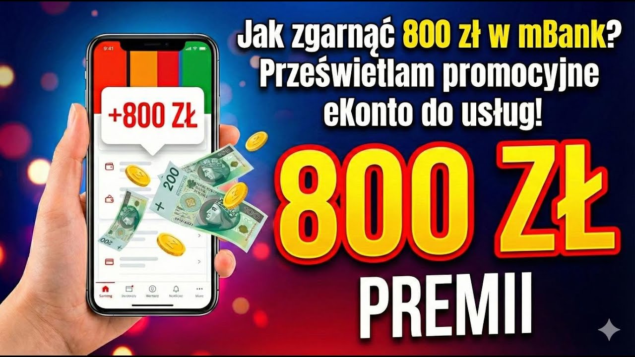 mBank: Promocja eKonto do usług z premią 800 zł. Jak zgarnąć gotówkę na konto i bon do Media Expert?