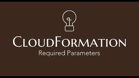 CloudFormation Template Required Parameters with jq