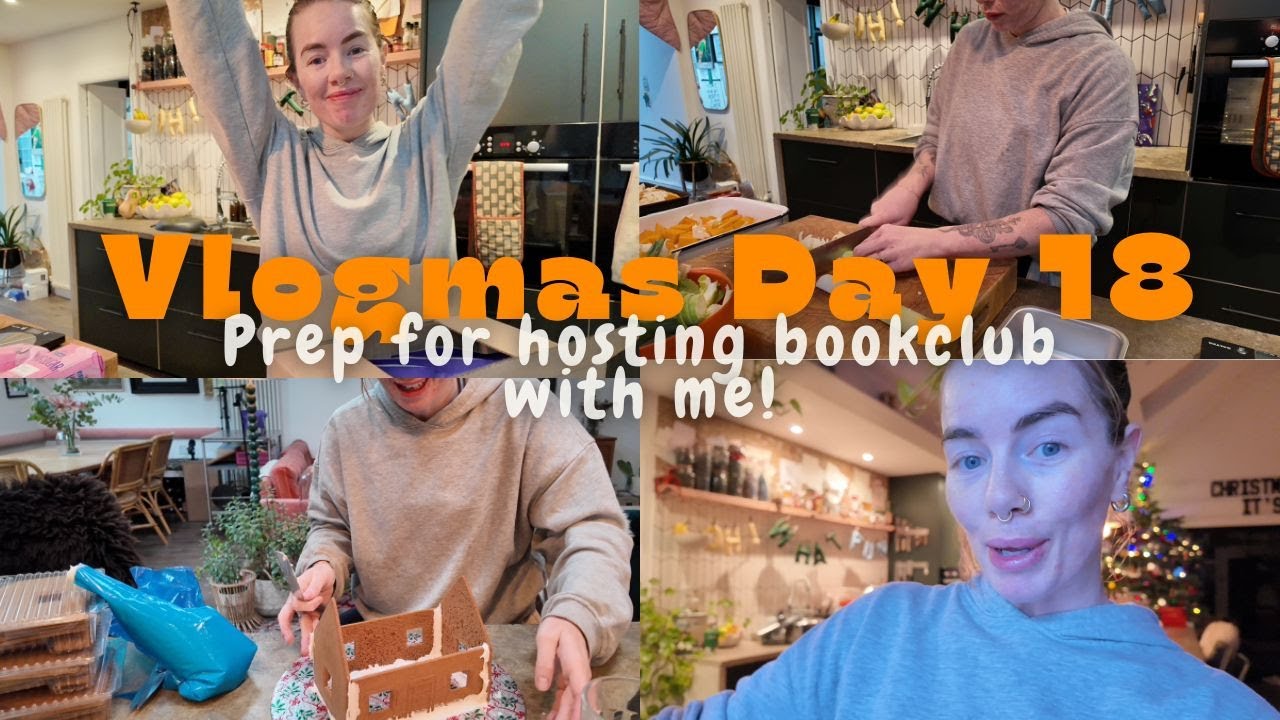 Vlogmas ’25 day 18 | Prep for hosting bookclub with me!