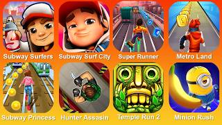 Subway Surfers,Subway Surf City,Super Runner,Metro Land,Subway Princess,Hunter Assasin,Temple Run 2 screenshot 1