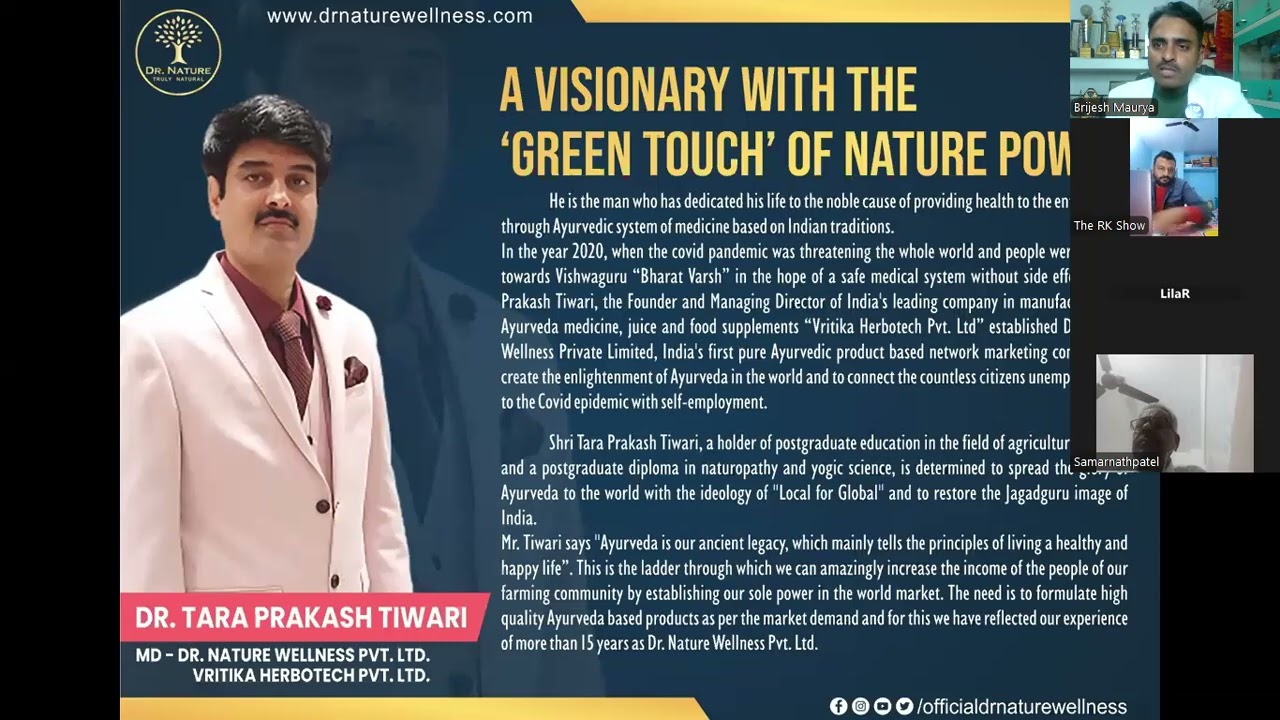 Dr nature wellness Business Plan By Black diamond director Mr Brijesh maurya sir