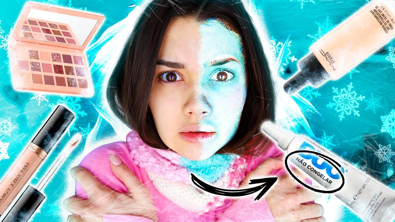 PROVANDO MAKE CONGELADA! (NÃO PODE SER)