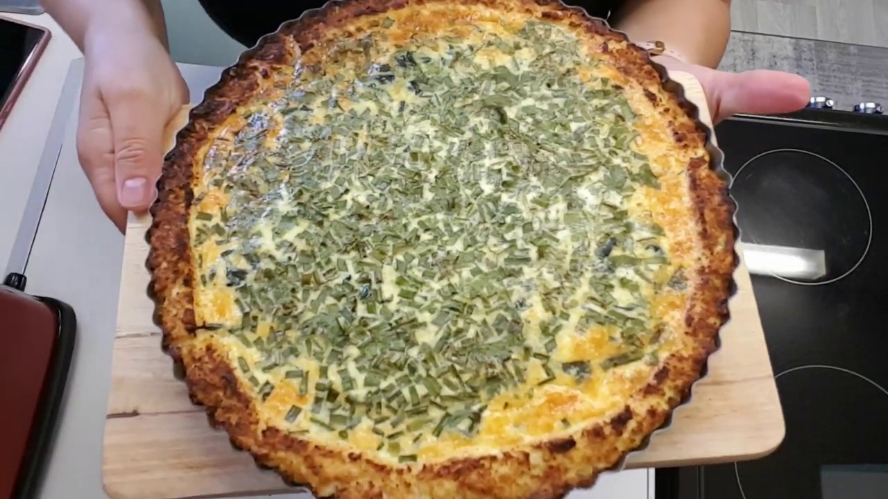 How to make Cauliflower and Spinach Quiche - YouTube
