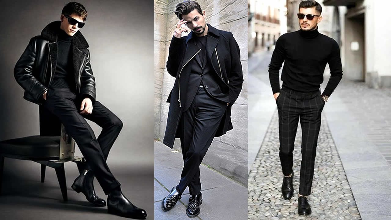 Introducir 91+ imagen total black outfit negro hombre