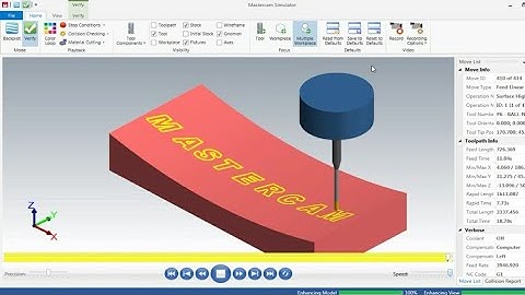 Project finish in Toolpath 3D Mastercam