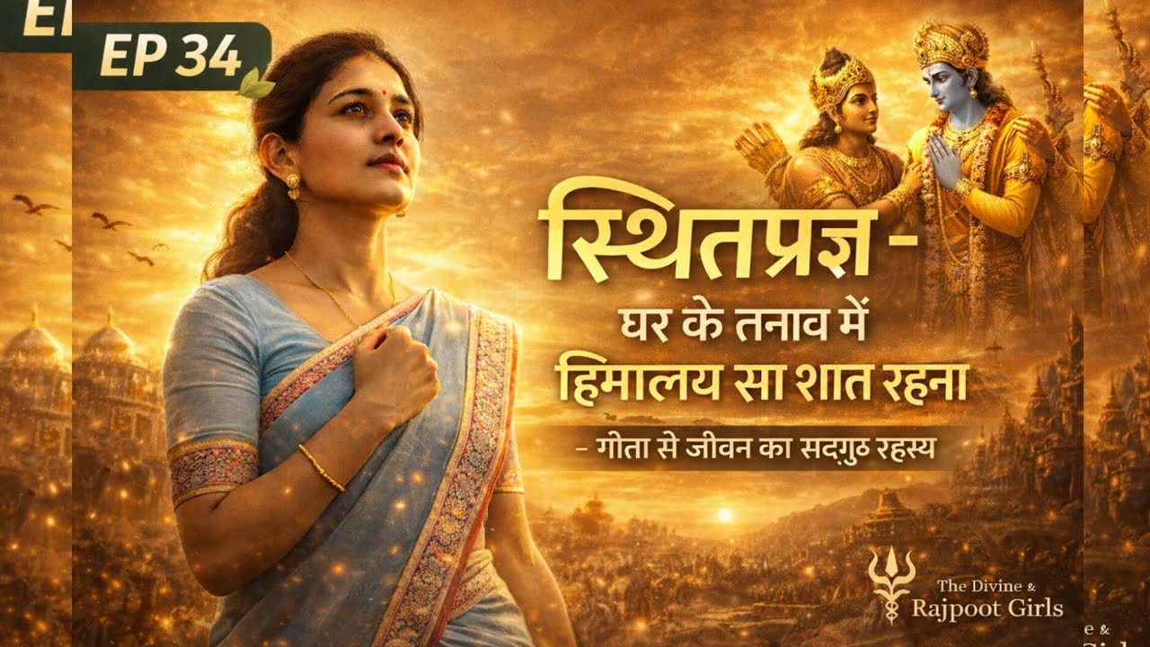 🌞🌻EP 34 | स्थितप्रज्ञ कैसे बनें? | घर के तनाव में भी हिमालय सा शांत रहने का रहस्य | Gita Wisdom