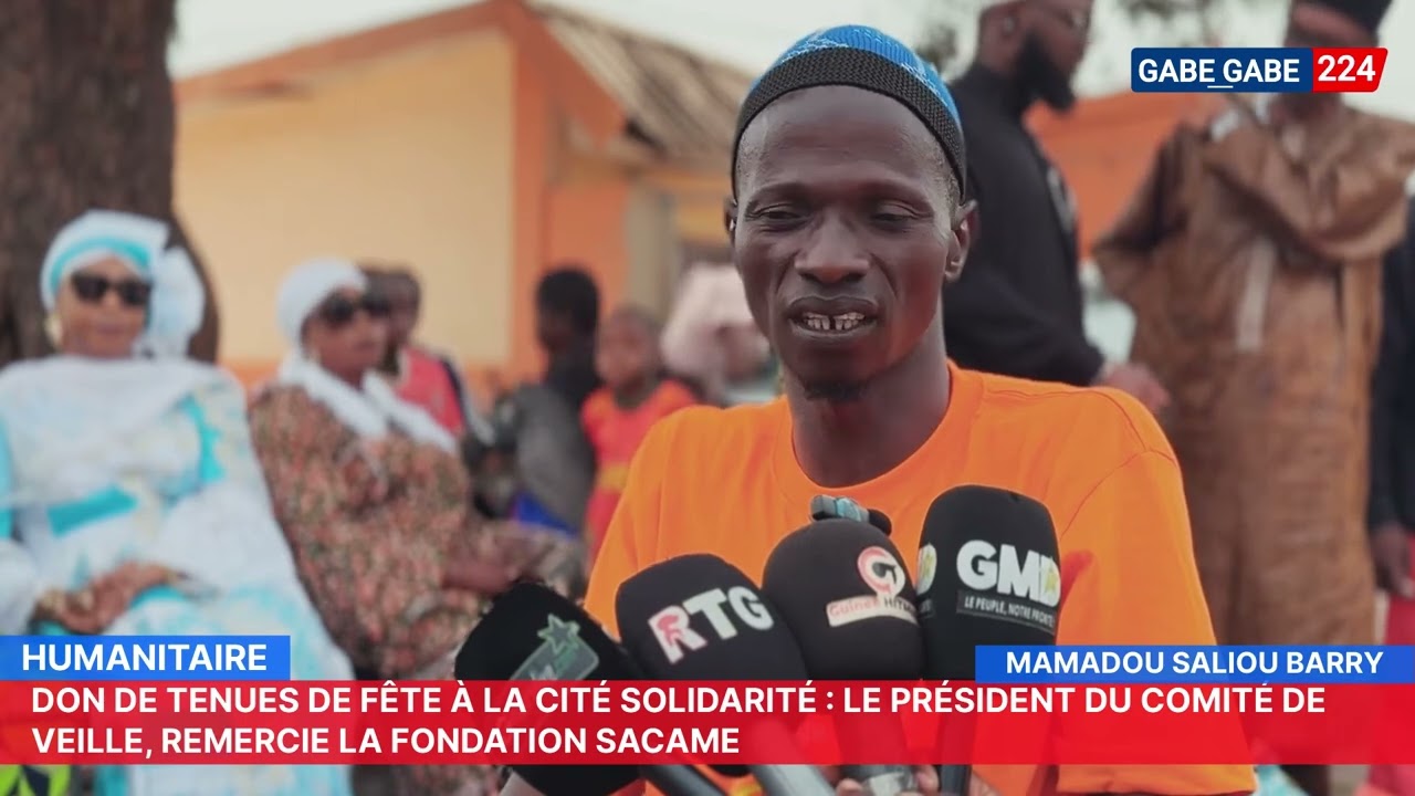 Le président du comité de veille de la Cité Solidarité de Ratoma, Mamadou Saliou Barry, a exprimé sa