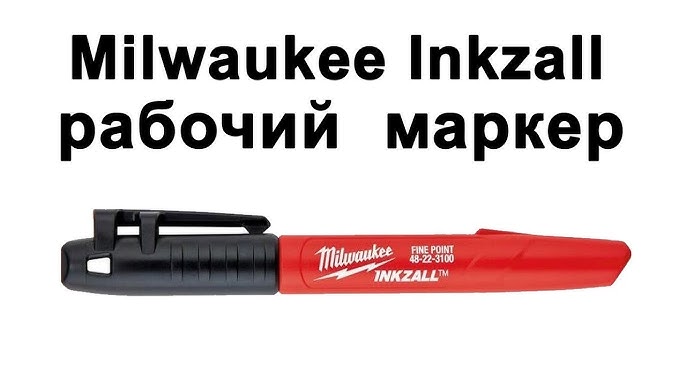 Milwaukee 48-22-3100 Inkzall Jobsite Fine Point Black Permanent Marker 12  Pack