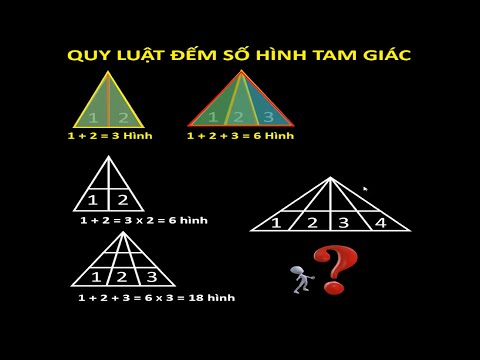 Đếm số hình tam giác nhiều tầng |Học online thầy Sơn|