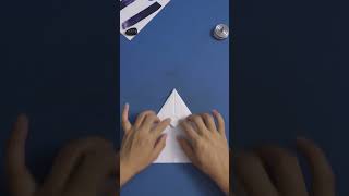 Delta-wing javelin paper airplane, flying very far, simple tutorial!