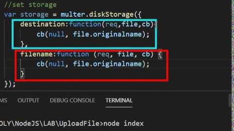 Multer upload file NodeJS