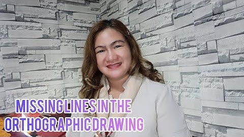 Missing Lines  in  Orthographic Drawing  +  NEW VLOG INTRO by Fredelie Balla Miranda