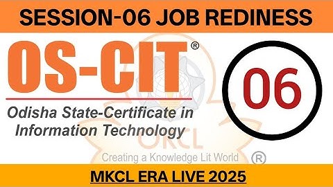 "OS-CIT Session 6 Hindi | Full Q&A Guide | OS-CIT Session 6 Hindi Video | OS-CIT Exam Preparation"