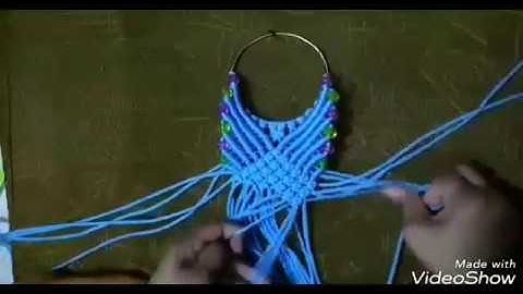 How to make, Macrame mirror wall hanging part 1