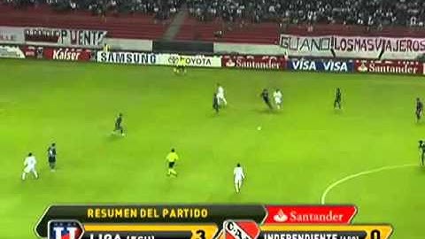 LDU Quito 3 - 0 Independiente 4/03/2011