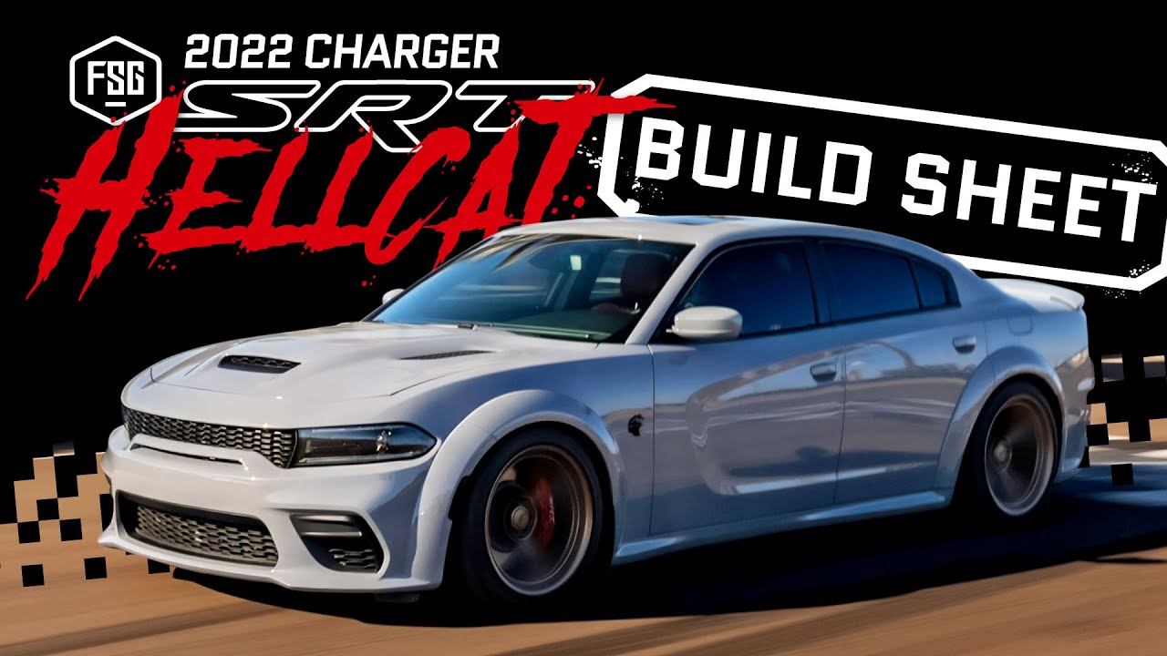 Dodge Cancels V8! The Smoke Show Charger Hellcat Widebody - FSG13 Build Sheet