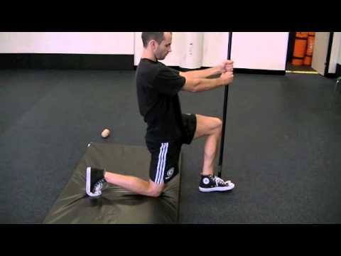 Hip Flexor Stretch (stick) - YouTube