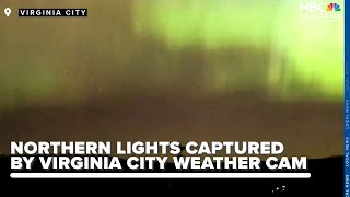 Northern lights captured by our Virginia City weather cam