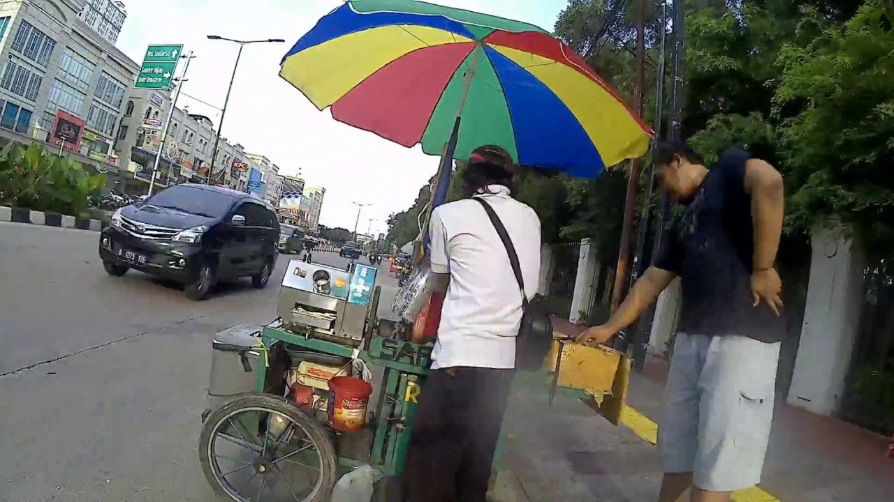 gowes sepeda ke danau sunter. timelapse video