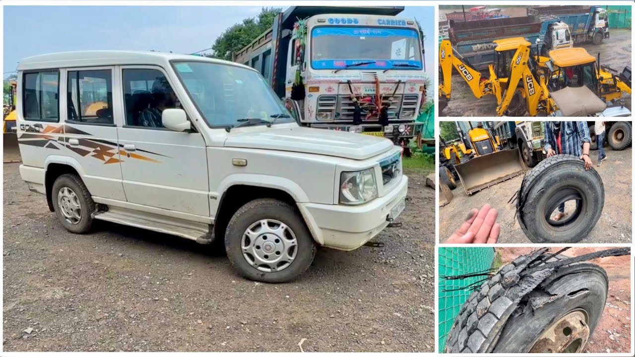 Сегодня лопнула еще одна новая шина Tata 3512 12 Tire Tiper, потеря за потерей