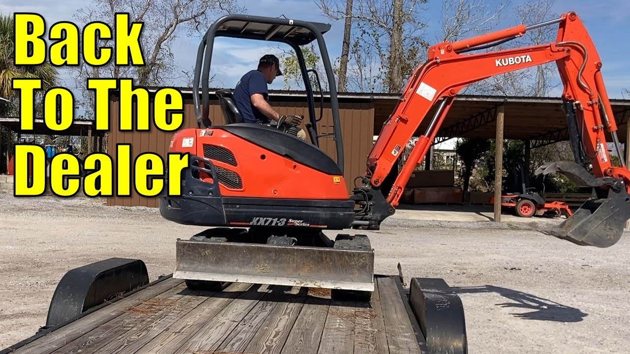 Costly Repair for Our Mini Excavator Kubota KX713 YouTube